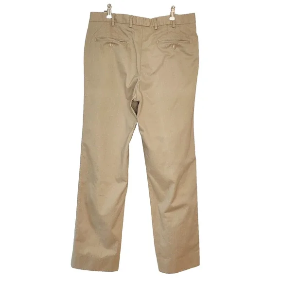 Peter Millar Raleigh Washed Twill Flat Front Golf Khaki Pant Chino 34x30 MC0B84